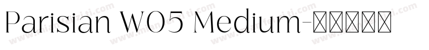 Parisian W05 Medium字体转换